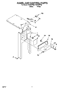 PANEL AND CONTROL PARTS Diagram and Parts List for TU800SPPQ0  Whirlpool Trash Compactor