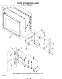 DOOR AND LATCH Diagram and Parts List for MW8550XL0  Whirlpool Microwave