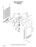 AIR FLOW PARTS Diagram and Parts List for ED5PVEXWS14  Whirlpool Refrigerator