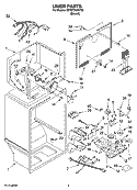 LINER PARTS Diagram and Parts List for 8ET8FTKXKT06  Whirlpool Refrigerator