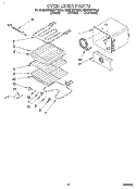 OVEN LINER Diagram and Parts List for KEBS177YAL3  KitchenAid Wall Oven