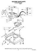 MACHINE BASE PARTS Diagram and Parts List for MTW5740TQ0  Whirlpool Washer