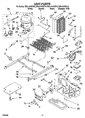 UNIT PARTS Diagram and Parts List for ED5LHAXMB10  Whirlpool Refrigerator