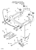 MANIFOLD PARTS Diagram and Parts List for YSF315PEGW6  Whirlpool Range