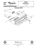 CONSOLE Diagram and Parts List for DU8570XT2  Whirlpool Dishwasher