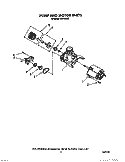 PUMP AND MOTOR, LIT/OPTIONAL Diagram and Parts List for WU1000X1  Roper Dishwasher