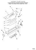 CONTROL PANEL Diagram and Parts List for GY396LXGT4  Whirlpool Range