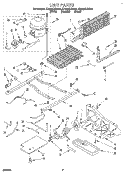 UNIT Diagram and Parts List for ET22DKXBN01  Whirlpool Refrigerator