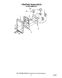 CONTROL PANEL Diagram and Parts List for RM996PXVW4  Whirlpool Microwave Oven Combo