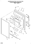 REFRIGERATOR DOOR Diagram and Parts List for 4YET21DKDN02  Whirlpool Refrigerator