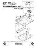 COOK TOP Diagram and Parts List for RJE313PP1  Whirlpool Range