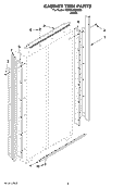 CABINET TRIM PARTS Diagram and Parts List for KSSO42QMB03  KitchenAid Refrigerator