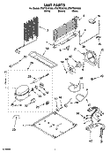 UNIT PARTS Diagram and Parts List for ET8FTEXKQ03  Whirlpool Refrigerator