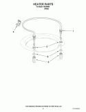 HEATER PARTS Diagram and Parts List for IWU98665  Inglis Dishwasher