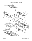 VENTILATION PARTS Diagram and Parts List for KHMS2056SSS3  KitchenAid Microwave