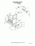 CONTAINER PARTS Diagram and Parts List for KUCS03FTPA1  KitchenAid Trash Compactor