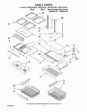 SHELF PARTS Diagram and Parts List for KBLS22EVMS1  KitchenAid Refrigerator