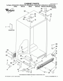 CABINET PARTS Diagram and Parts List for ED2KHAXVQ01  Whirlpool Refrigerator