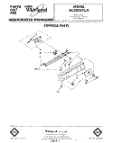 CONSOLE Diagram and Parts List for DU3003XL0  Whirlpool Dishwasher