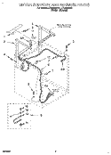 DRYER SUPPORT AND WASHER Diagram and Parts List for LTE5243BW1  Whirlpool Washer Dryer Combo