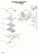 INTERNAL OVEN PARTS Diagram and Parts List for KEBS207SSS03  KitchenAid Wall Oven