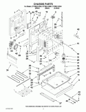CHASSIS PARTS Diagram and Parts List for GY399LXUS04  Whirlpool Range