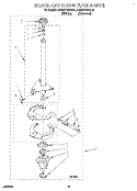 BRAKE AND DRIVE TUBE Diagram and Parts List for KAWE770BWH0  KitchenAid Washer