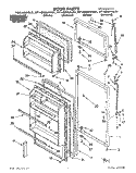 DOOR Diagram and Parts List for RT14DMYAW01  Roper Refrigerator