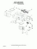 AIR FLOW PARTS Diagram and Parts List for IMH16XSQ4  Whirlpool Microwave