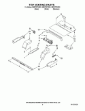 TOP VENTING PARTS Diagram and Parts List for GBS279PVS03  Whirlpool Wall Oven