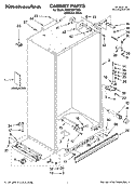 CABINET PARTS Diagram and Parts List for KSSC36FTS02  KitchenAid Refrigerator