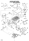 UPPER UNIT PARTS Diagram and Parts List for KSSS42FMX01  KitchenAid Refrigerator