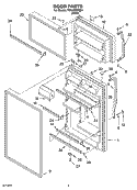 DOOR PARTS Diagram and Parts List for IT21AMXRQ04  Inglis Refrigerator
