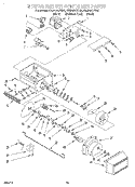 MOTOR AND ICE CONTAINER Diagram and Parts List for KSSP42QFB05  KitchenAid Refrigerator
