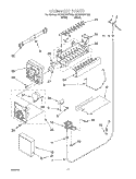 ICEMAKER Diagram and Parts List for 6ED22DQXFW02  Whirlpool Refrigerator