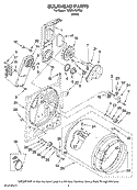 BULKHEAD PARTS, OPTIONAL PARTS (NOT INCLUDED) Diagram and Parts List for YMED5720TQ0  Maytag Dryer
