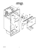 LINER Diagram and Parts List for 3ET18RKXYW01  Whirlpool Refrigerator