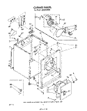SECTION Diagram and Parts List for LE5535XPW0  Whirlpool Dryer