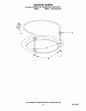 HEATER PARTS Diagram and Parts List for GU2275XTVB1  Whirlpool Dishwasher