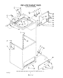 TOP AND CABINET , LITERATURE AND OPTIONAL Diagram and Parts List for CA2751XSW4  Whirlpool Washer