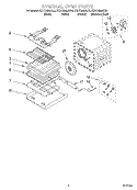 INTERNAL OVEN Diagram and Parts List for KEHC309JBT0  KitchenAid Microwave Oven Combo