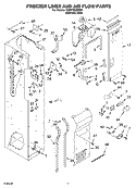 FREEZER LINER AND AIR FLOW PARTS Diagram and Parts List for KSSP48QMS00  KitchenAid Refrigerator
