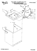 TOP AND CABINET, LIT/OPTIONAL Diagram and Parts List for LST7233DQ1  Whirlpool Washer
