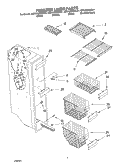 FREEZER LINER PARTS Diagram and Parts List for KSRA25KKSS01  KitchenAid Refrigerator