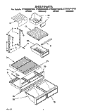 SHELF Diagram and Parts List for ET20NMYAN00  Whirlpool Refrigerator