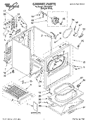 SECTION Diagram and Parts List for LEB6400KQ1  Whirlpool Dryer