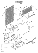 UNIT PARTS Diagram and Parts List for IKT141302  Inglis Refrigerator
