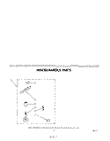 MISCELLANEOUS EQUIPMENT Diagram and Parts List for LA3400XPW1  Whirlpool Washer