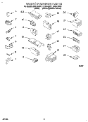 WIRING HARNESS Diagram and Parts List for LBR5133AN1  Whirlpool Washer