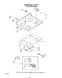 COOK TOP Diagram and Parts List for KEES705SWB0  KitchenAid Microwave Oven Combo